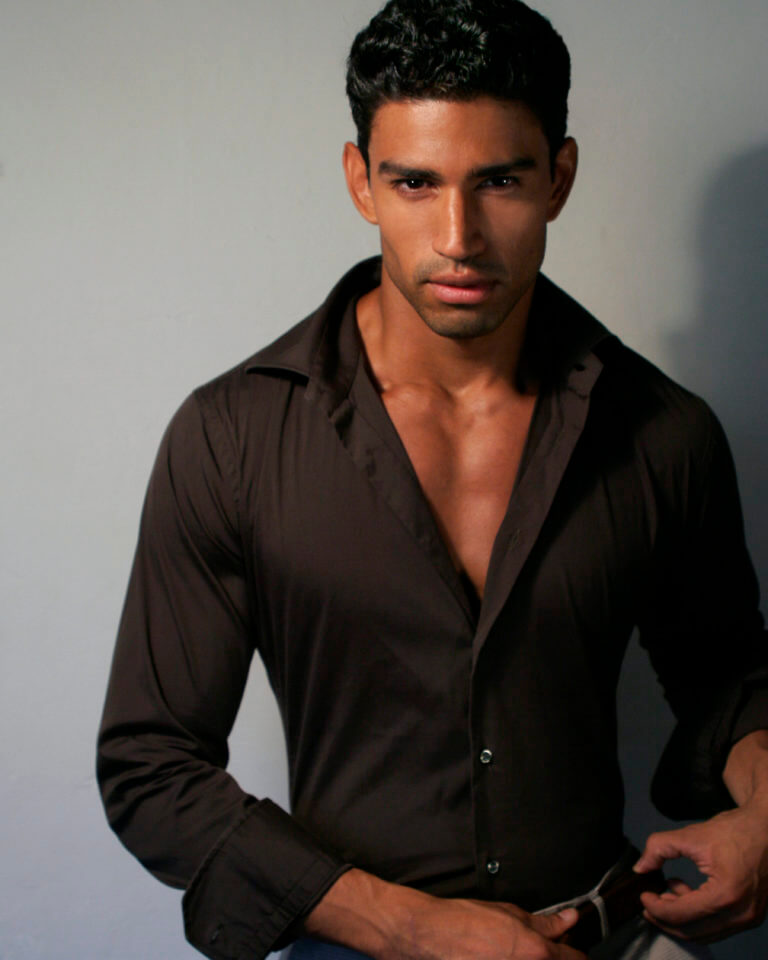 Christian Lopez modeling with gray background
